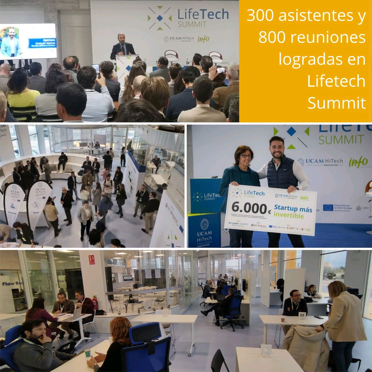HitechUCAM's tweet image. Desde @ucam HiTech gracias a todo el equipo de @infoRMurcia dirigido por @soyjoaquingomez que ha colaborado mano a mano en la organización de #LifeTech Summit.

Un evento más para que #RegióndeMurcia suene y sea considerada en los foros de inversión y emprendimiento nacionales