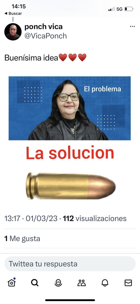 dipjm's tweet photo. ATENCIÓN @FGRMexico con este DELINCUENTE.

Amenaza con causarle lecciones de muerte a la presidenta de la @SCJN

Reporten en Twitter la cuenta  @VicaPonch por amenazas de muerte e incitación al odio. https://t.co/1fdoYWCt0b