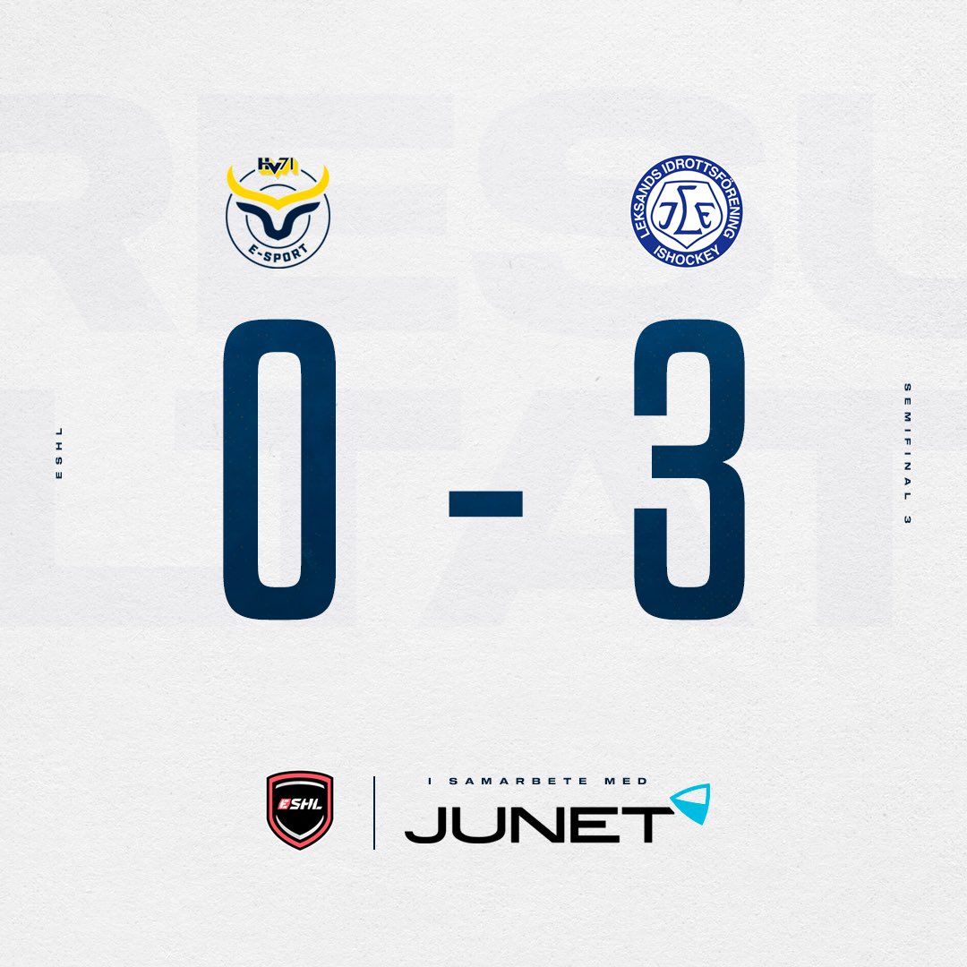 Leksand vinner den avgörande semifinalen och säsongen är därmed över för HV71, som ändå kniper en plats bland top 4! #HV71