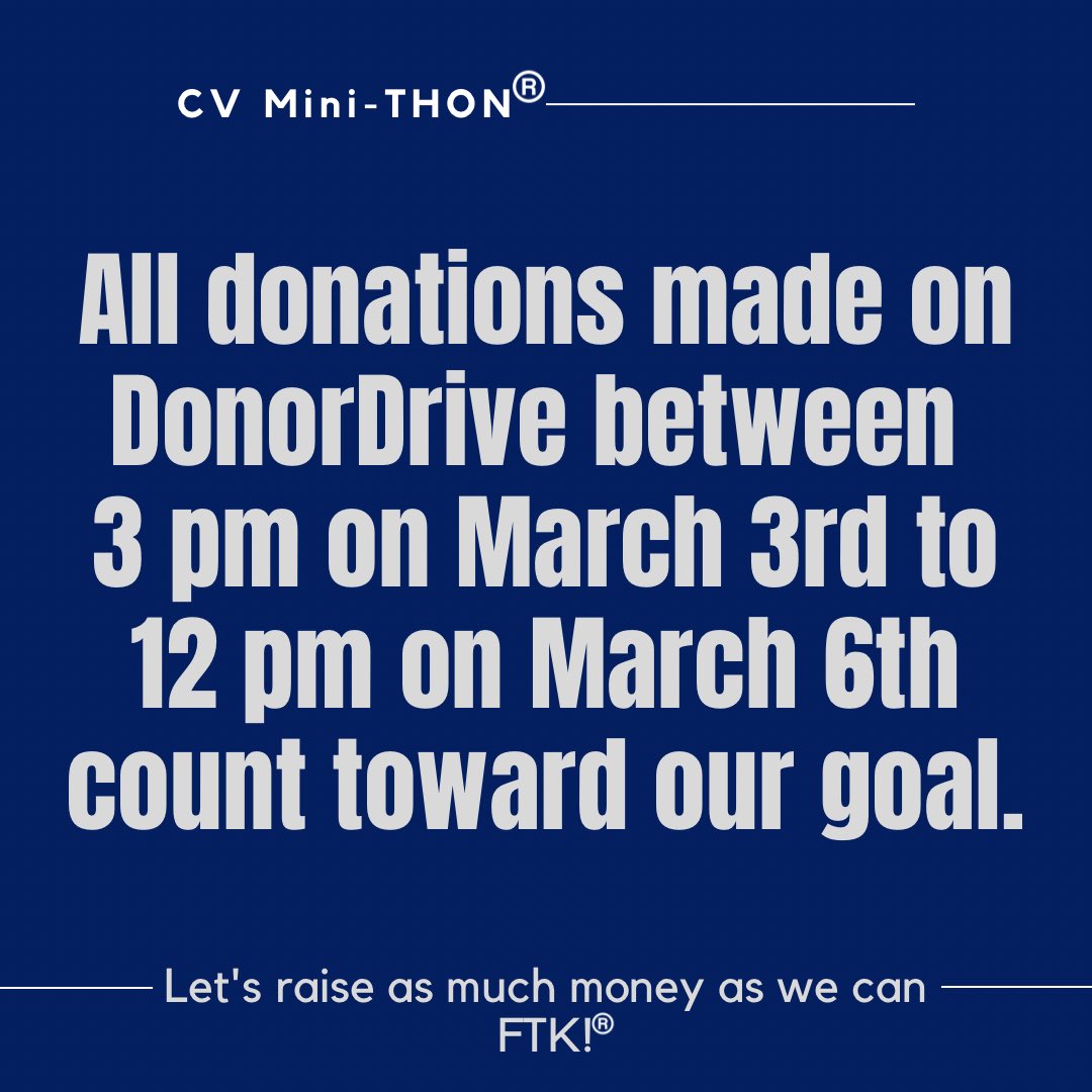 CV Mini-THON tweet media