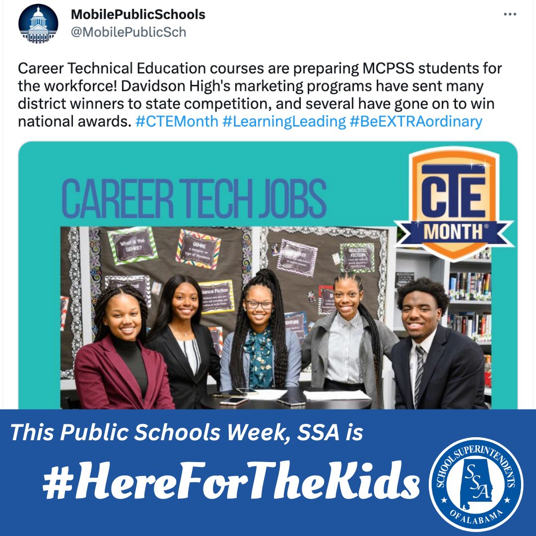 SSA, School Superintendents of Alabama tweet media