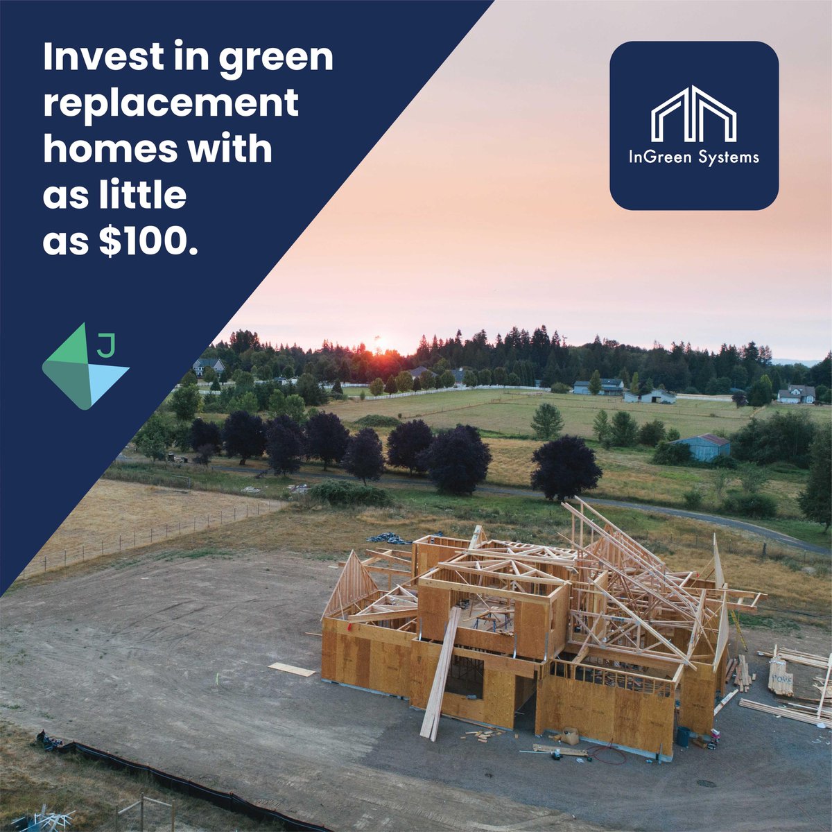 investjustly's tweet photo. #InGreenBuildingSystems is looking for investments starting at $100 to expand its production in the US and CAN to provide more green &amp; highly, energy-efficient replacement homes quickly #InvestJUSTLY #GoGreen https://t.co/7PMHwFmH67 @pkarrlsson https://t.co/zDo1ddhPMW