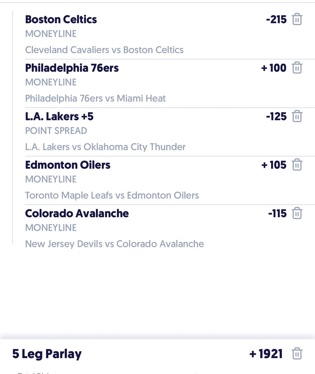 MasterLocks69's tweet image. ✅🚨Parlay of the day 🚨✅

Don’t take this if you hate free money

#nba #nhl #betting #sportsbettingadvice #brokebois #yesterdaydidntgotowellbutimstillundefeated
