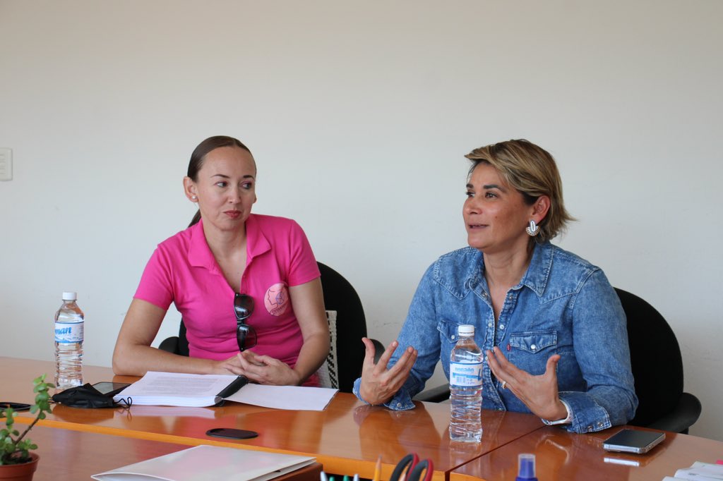 Gabymtzlarraga's tweet photo. Acompañando al colectivo Cuidadoras Potosinas a una reunión con directivos del Sistema de Financiamiento para el Desarrollo del Estado @SIFIDESLP 

#GabyMtzLárraga #TuDiputadaPotosina #CuidadorasPotosinas https://t.co/RL9CvJ1NVR