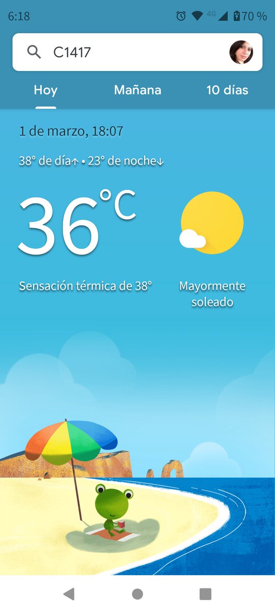 EUGENIASCHUSTER's tweet photo. @Dosratos1 @canal26noticias 29°? Donde vivís? https://t.co/ihK0VS2Uxs