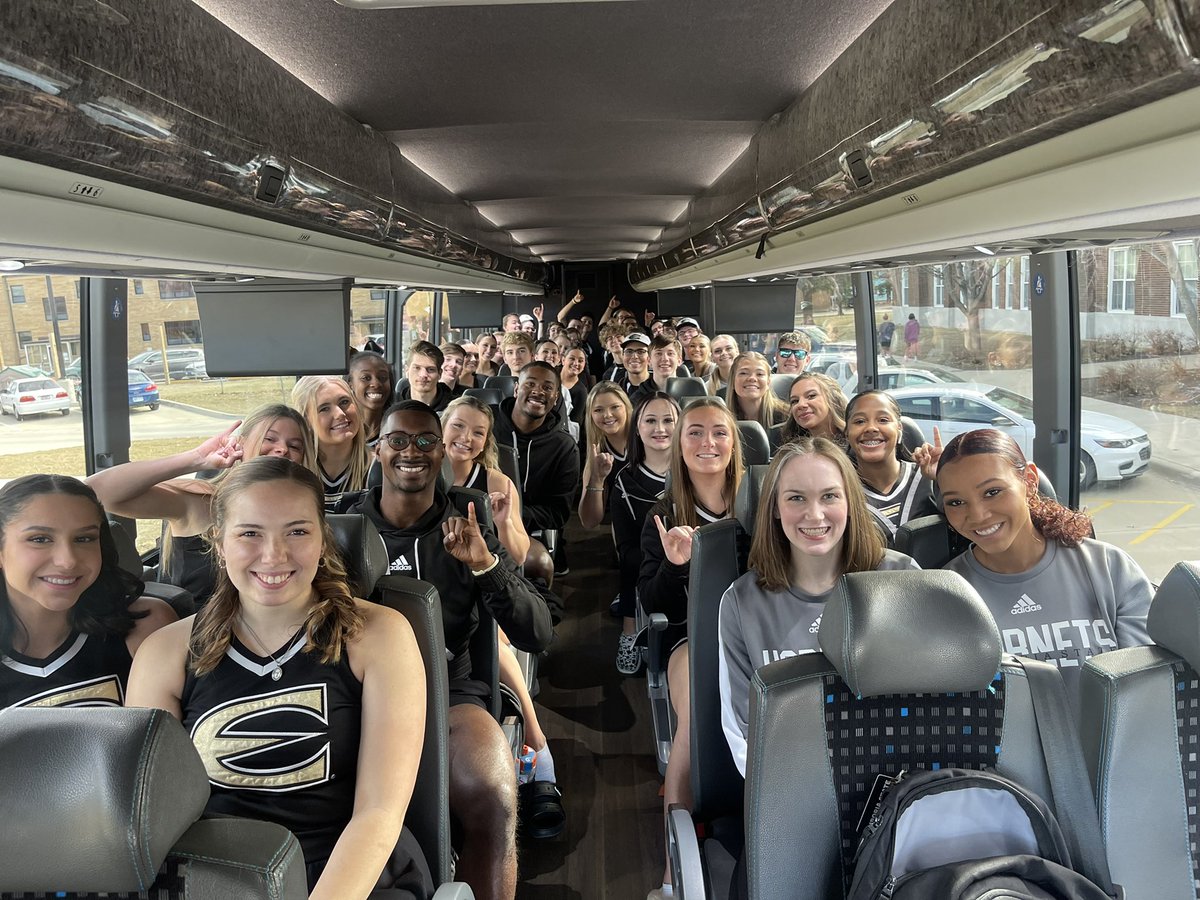 ESU Cheer Squad (@esucheer) on Twitter photo MIAA Tournament Bound to cheer on our @LadyHornetWBB with <a href="/esuathleticband/">Emporia State Athletic Bands</a>! MIAA Tournament Bound to cheer on our @LadyHornetWBB with <a href="/esuathleticband/">Emporia State Athletic Bands</a>!