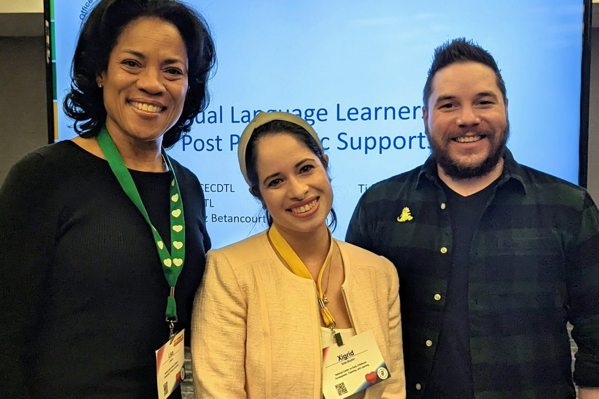 ChildrensEquity's tweet image. Some of our CEP team members are at the @HeadStartgov Winter 2023 Regional TTA Network PD meeting in DC this week! Dr. @xigridsoto presented on research and supports for #duallanguagelearners and their families that ensure full, effective participation. #HeadStart #equity