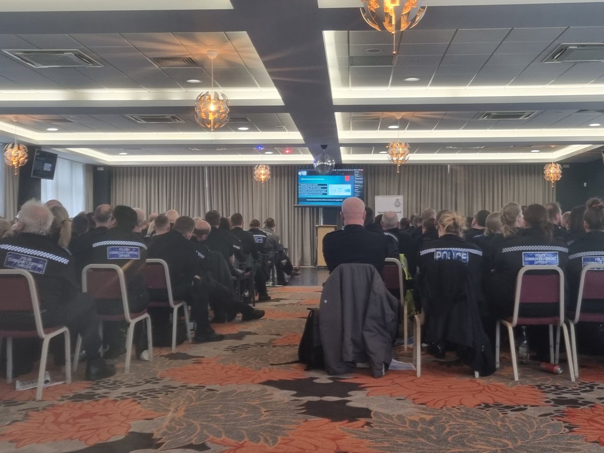 First day out of the office for a while. 

Attended a Neighbourhood Policing Conference <a href="/ThirskRaces/">Thirsk Racecourse</a> 

Some really interesting talks on Community messaging and using social media to engage with our community more effectively.

#PSO
#PCSO
#community
#Engagement
#prevention