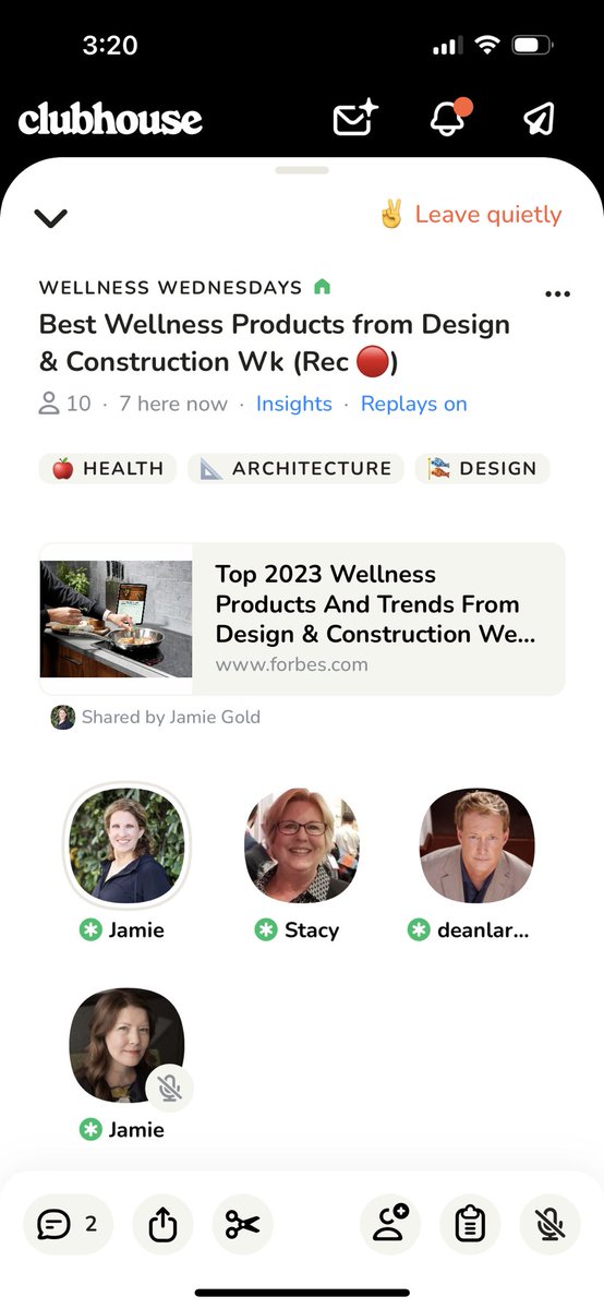 ControlSTL's tweet image. Happening now! @JGWellnessDesgn @deanlarkin @KBtribechat #Clubhouse