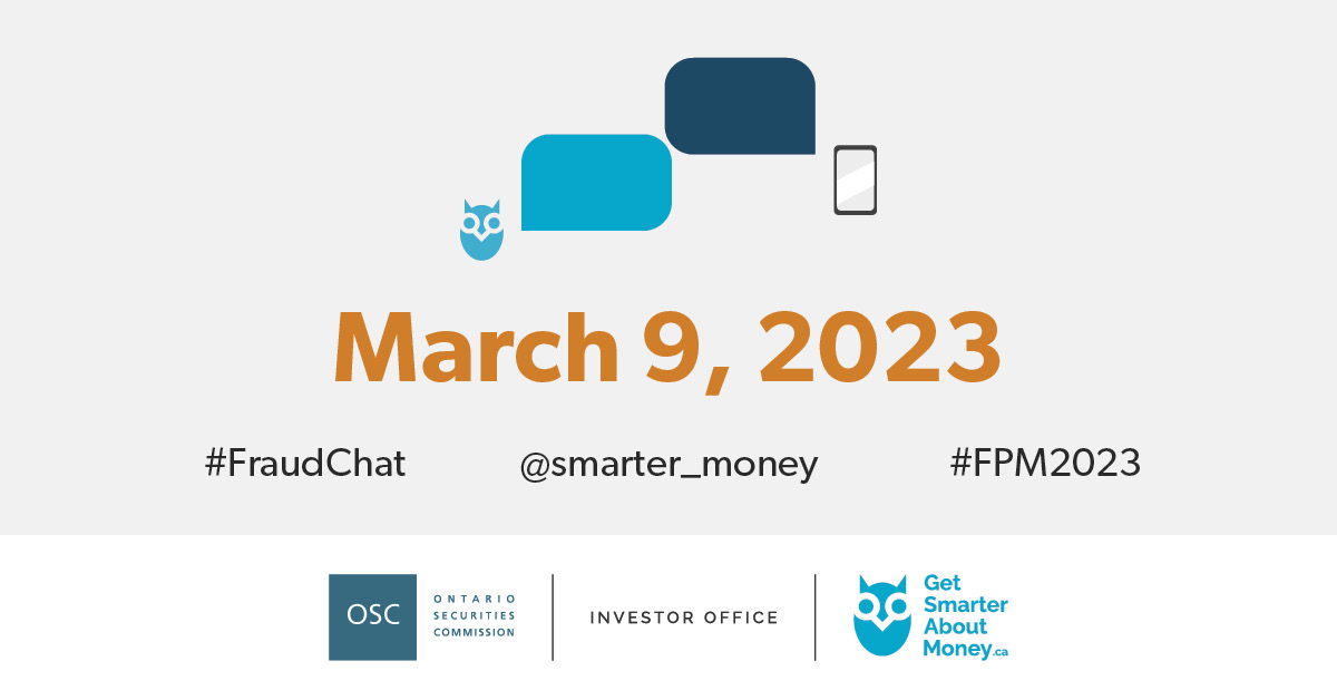 March is Fraud Prevention Month. Join our #FraudChat on March 9 at 1 p.m. ET to Get Smarter about Fraud. You'll see tips from law enforcement, regulatory partners and more to help you spot the red flags of fraud. #FraudChat and #FPM2023. ow.ly/Lc7G50N68Hc