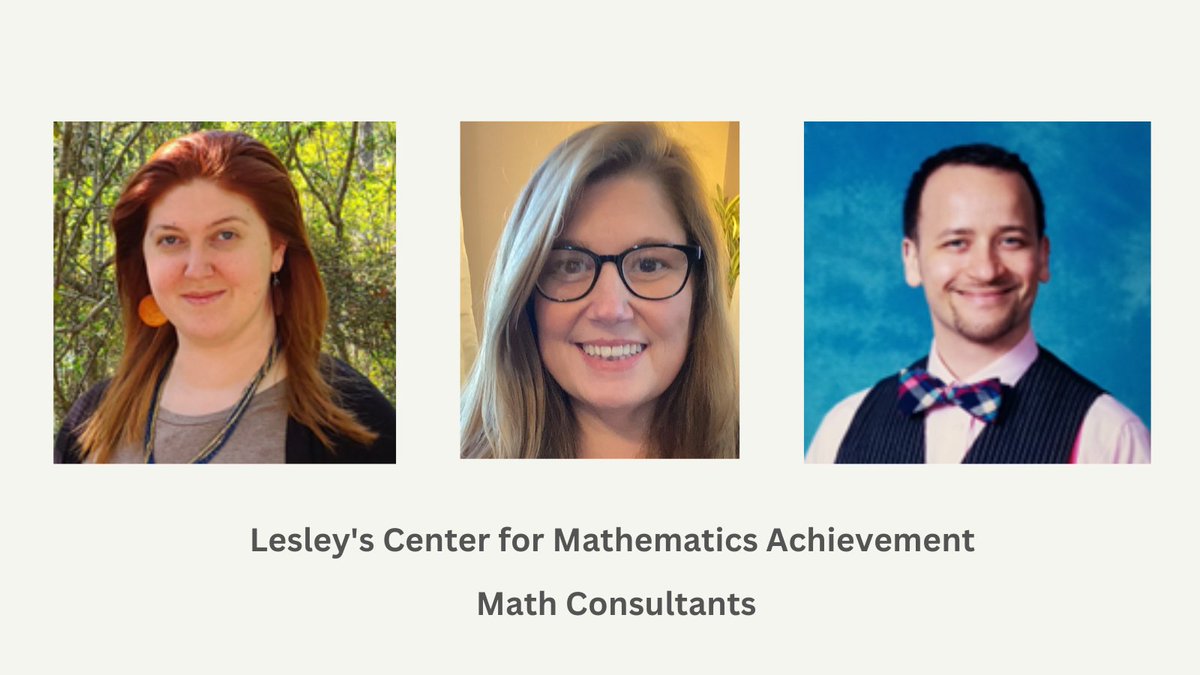 Center for Mathematics Achievement at Lesley Univ. tweet media