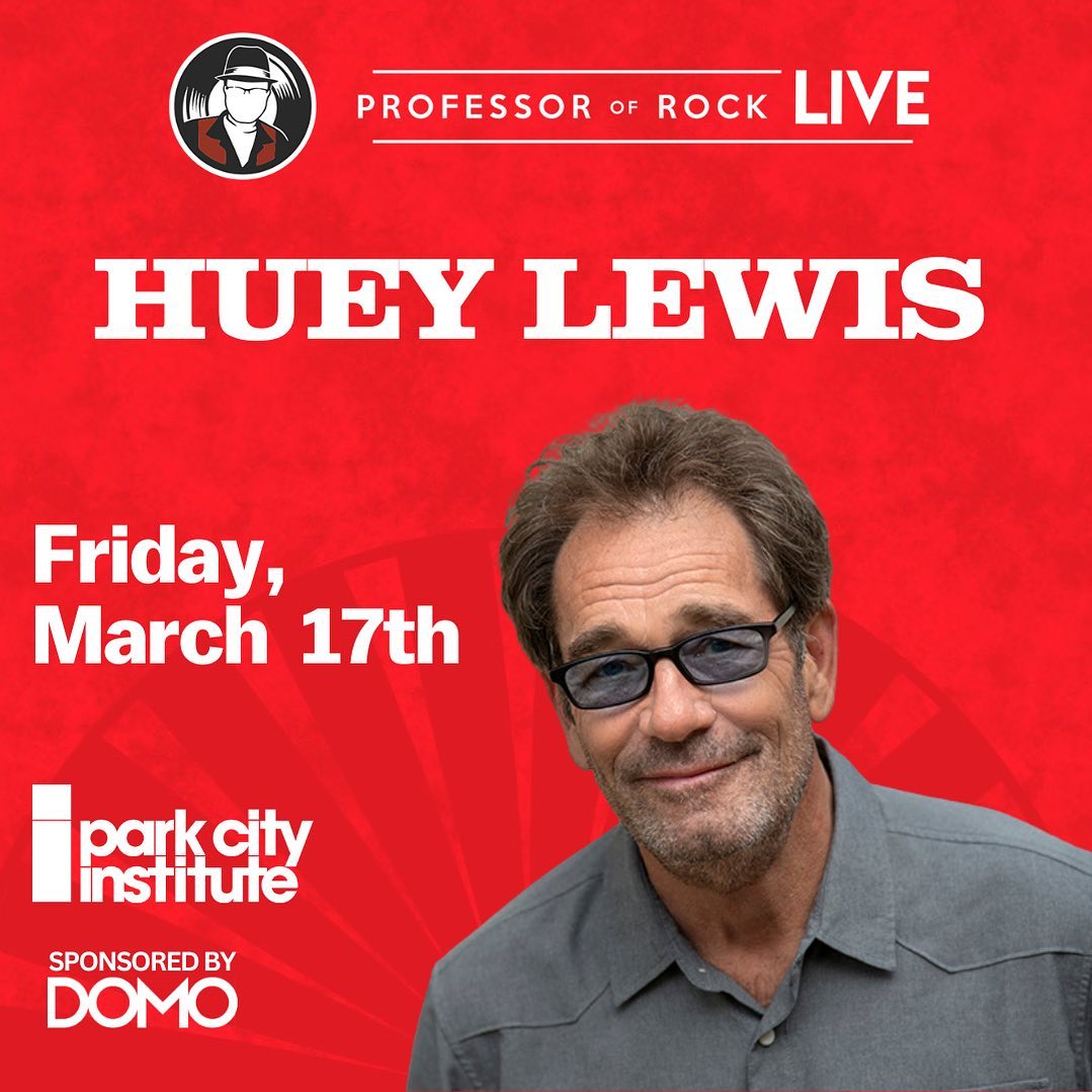 Join Huey for an evening of insights and stories as he is interviewed for the Professor of Rock series!
March 17th
Park City, Utah
The Park City Institute 
Tickets at vist.ly/35vp