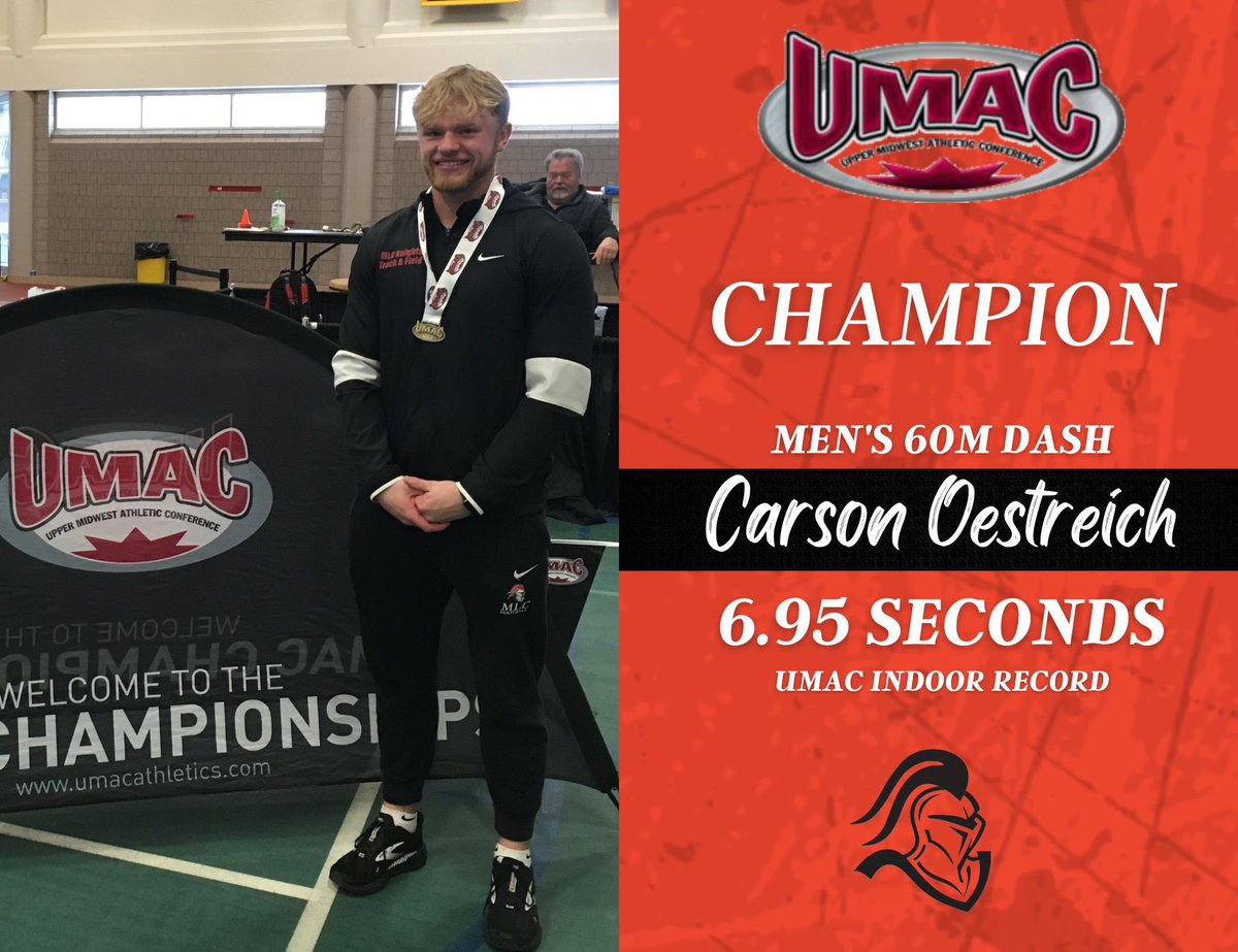 Bre Olson (@breolson6) on Twitter photo New UMAC Indoor 60m record! Stay tuned for the outdoor season! 👀 Great work, <a href="/CarsonOestreich/">Carson Oestreich</a>! Keep up the hard work! New UMAC Indoor 60m record! Stay tuned for the outdoor season! 👀 Great work, <a href="/CarsonOestreich/">Carson Oestreich</a>! Keep up the hard work!