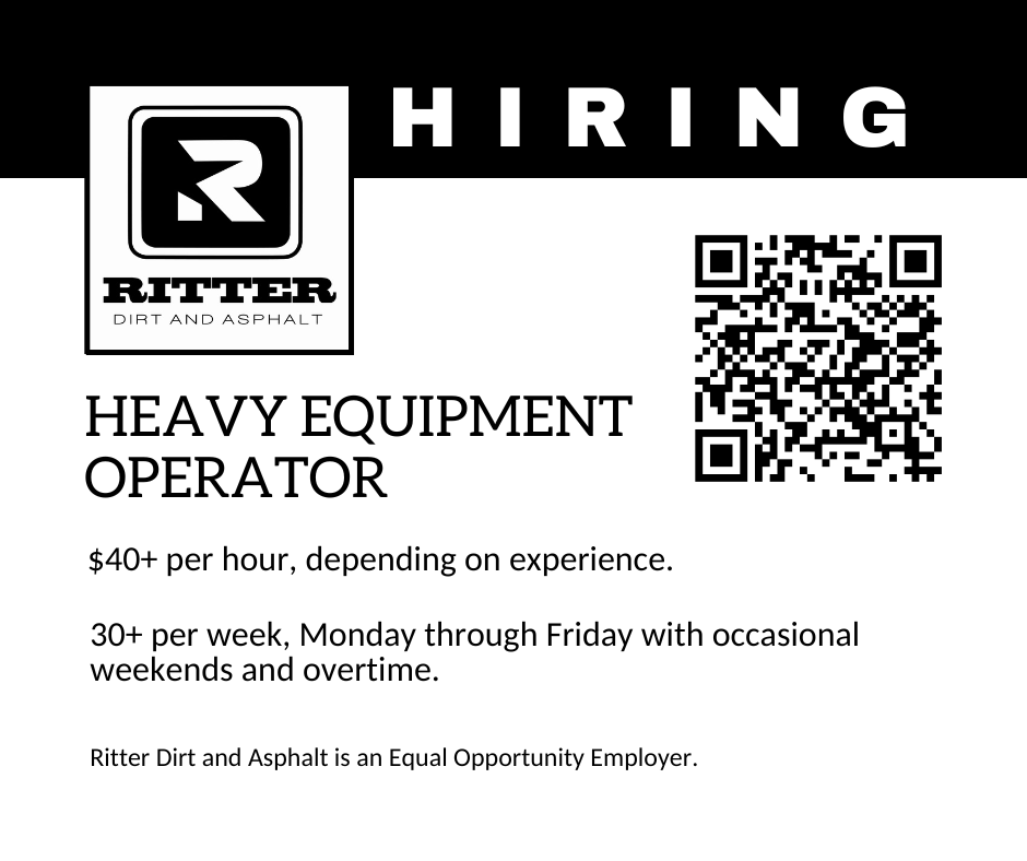 PattiRowlson's tweet photo. My friends at Ritter Dirt and Asphalt are hiring a heavy equipment operator. This is a great small business that is doing good work in Whatcom County. https://t.co/cmJ0rn0fDJ 

#bellingham #constructionjobs #whatcom #nooksackvalley https://t.co/cNS2LbncyJ