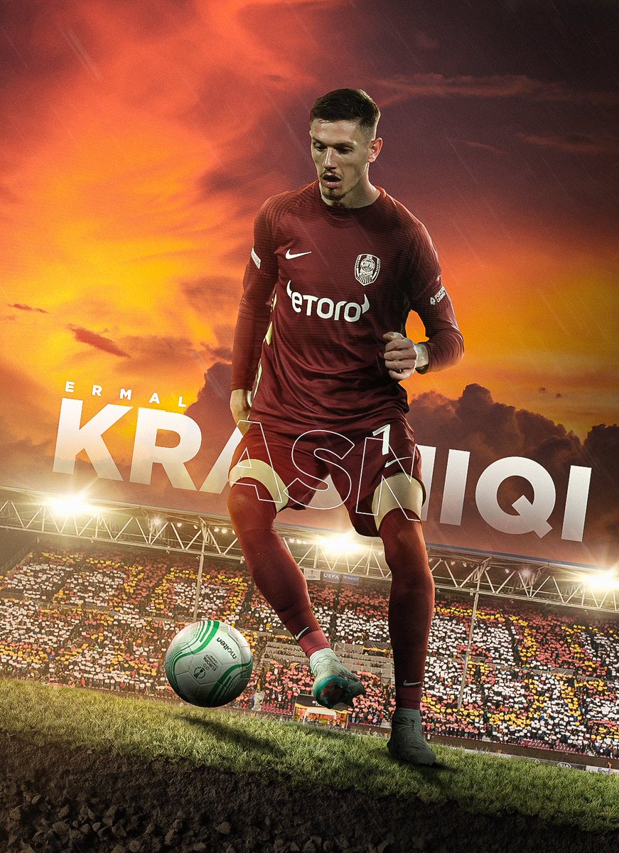 serbaan_adrian's tweet photo. Social media poster with one of our players, Krasniqi.

#Branding #Design #DigitalArt #graphicDesign #photoshop
#football #SportsDesign #mywork #photomanipulation
#branding https://t.co/YSBHPCGVdS