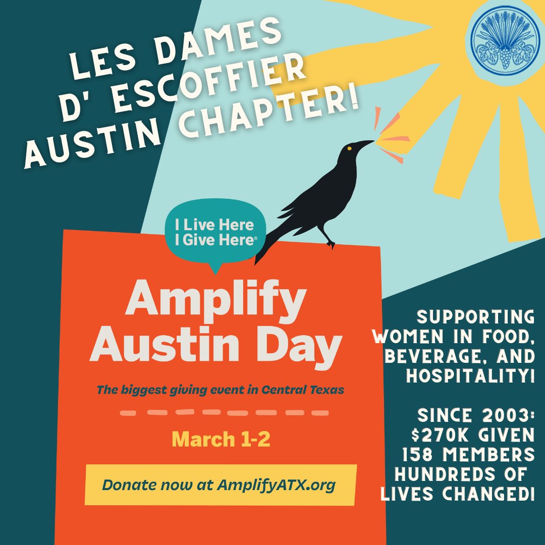 Happy Amplify Austin Day! Over the next 24 hours show your support for <a href="/ldeiaustin/">Les Dames Austin</a>'s critical work by making a donation at l8r.it/gWoI #ilivehereigivehere #dameproud #ldei #ldeiaustin #austindames #amplifyaustin