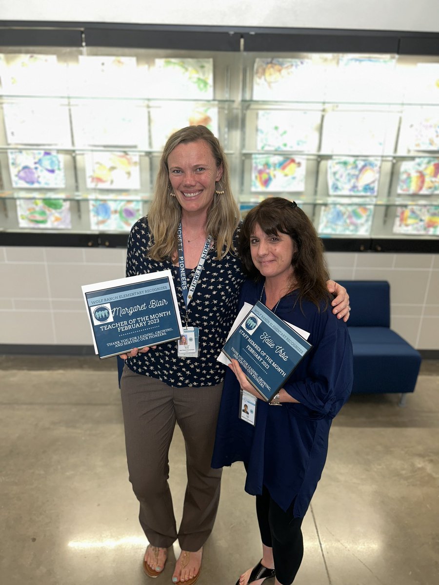 Congratulations to our February Teacher of the Month, Margaret Blair, and our February Staff Member of the Month, Kellie Vrba. We love you and appreciate all you do each and every day! #PioneerTOUGH