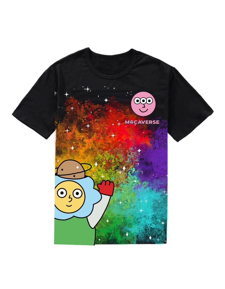 Made a t-shirt design for <a href="/MocaverseNFT/">Mocaverse (old account)</a>!

Hope you like it. 🤩

#MocaMerch