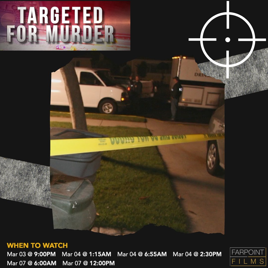 Farpoint_Films's tweet photo. A wife calls 911 to report a burglary and her husband being shot, but the evidence around the house starts to tell a story of its own.
Tune in to @SuperChannel tonight at 9pm EST for an all new #TargetedForMurder.
#truecrime #truecrimeobsessed #truecrimefan #superchannel https://t.co/JXq7JC0gU5
