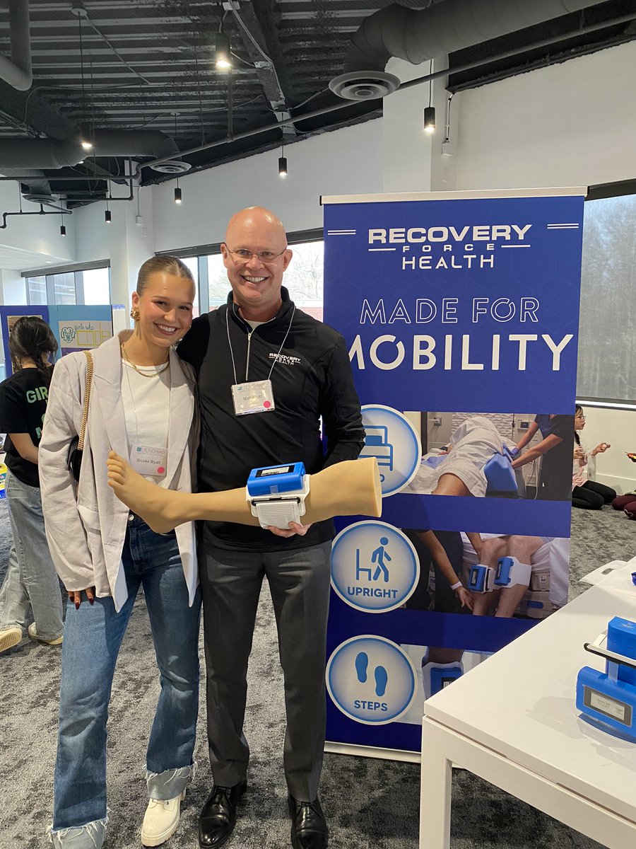 Come see <a href="/recoveryforceus/">Recovery Force</a> Wearable Compression Device that is made for mobility. 🏥 #LaunchedWiT