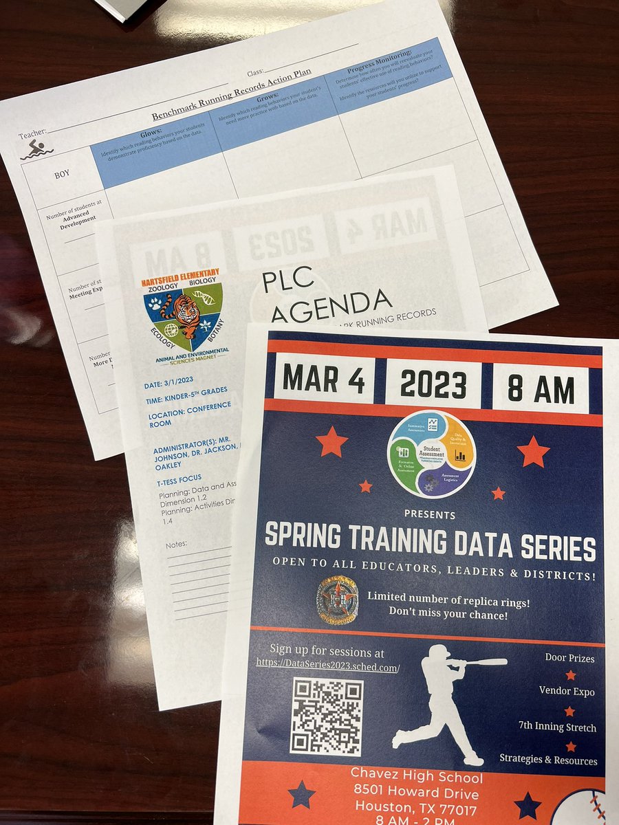 Keeping the ball rolling <a href="/HartsfieldAES/">Hartsfield AES</a> with BRR, HFWE, and Circle MOY Data Digs. Our tigers are ready to set goals and show growth. @TeamHISD @HISD_Assessment @HISDECH