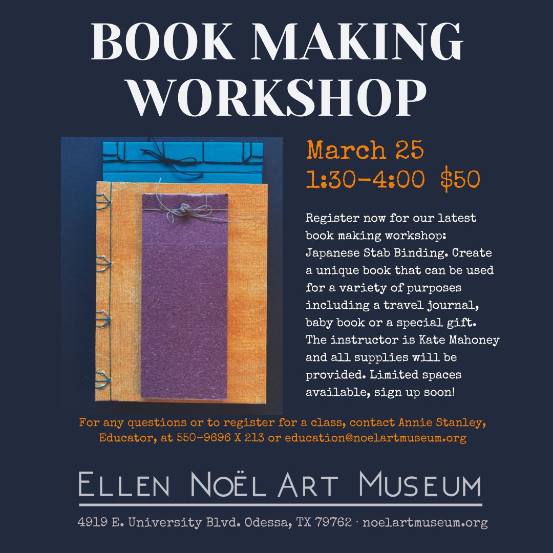 Register for our Book-Making Workshop!