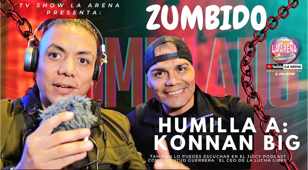 LaArenaTV's tweet photo. 📽 https://t.co/mKyYhBGwml
Dale Click&amp;Enterate👆🔥🤼‍♂️

⭐ @JUVENTUDGUERRE2 #EntrevistaExclusiva a  #ElReyDelChacarron @ZumbidoV⭐

🥳Disfrutala Ahora !!! #Estreno 
#VideoNuevo 📽Ya Esta En Linea!!!

#LaArena #LuchaLibre #Zumbido  #LuchaLibreMexicana #KonnanBig  
#JuventudGuerrera https://t.co/AbheStCMdY