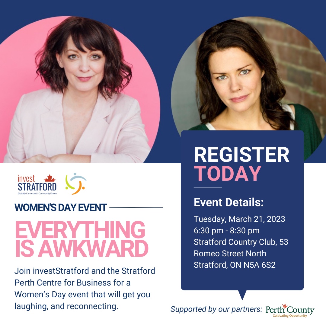 investStratford (@investstratford) on Twitter photo Join <a href="/investStratford/">investStratford</a> and @SPCFB for a Women’s Day event that will get you laughing & reconnecting! Taking place on March 21 guests will be in the hands of Rebecca Northan & Christy Bruce - Canada’s award-winning improv comedians!
Register at bit.ly/3ZtDBNG Join <a href="/investStratford/">investStratford</a> and @SPCFB for a Women’s Day event that will get you laughing & reconnecting! Taking place on March 21 guests will be in the hands of Rebecca Northan & Christy Bruce - Canada’s award-winning improv comedians!
Register at bit.ly/3ZtDBNG
