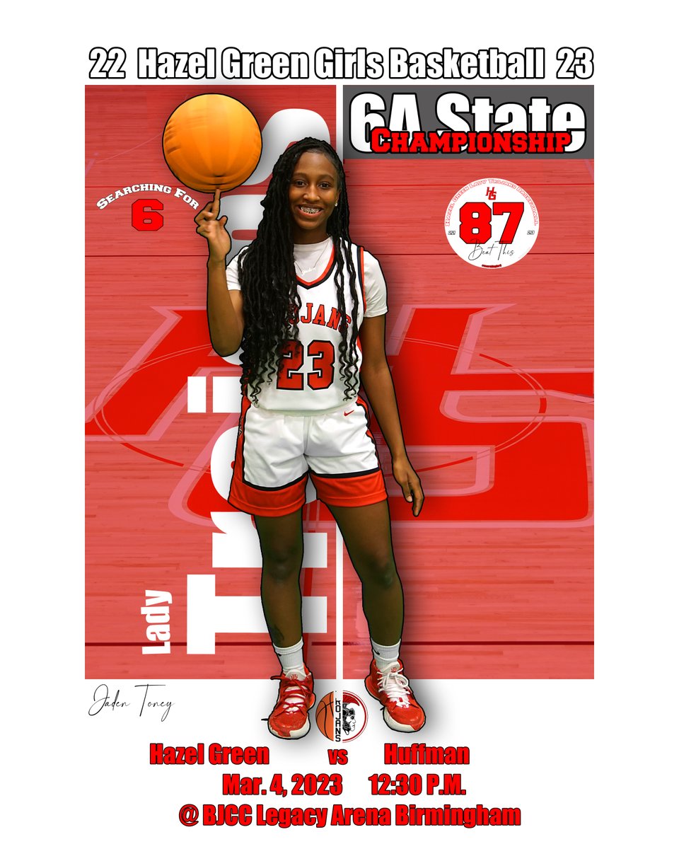 Hazel Green Lady Trojans are headed to the Girls 6A Championship Game. Going for its 6th straight Blue Map. @HGHSGirlsBBall @HazelGreenHigh @AndreaMariDavis @ssjunjulas @QuinnHeaden @MCSSAthletics #SearchingFor6 #StateFinals