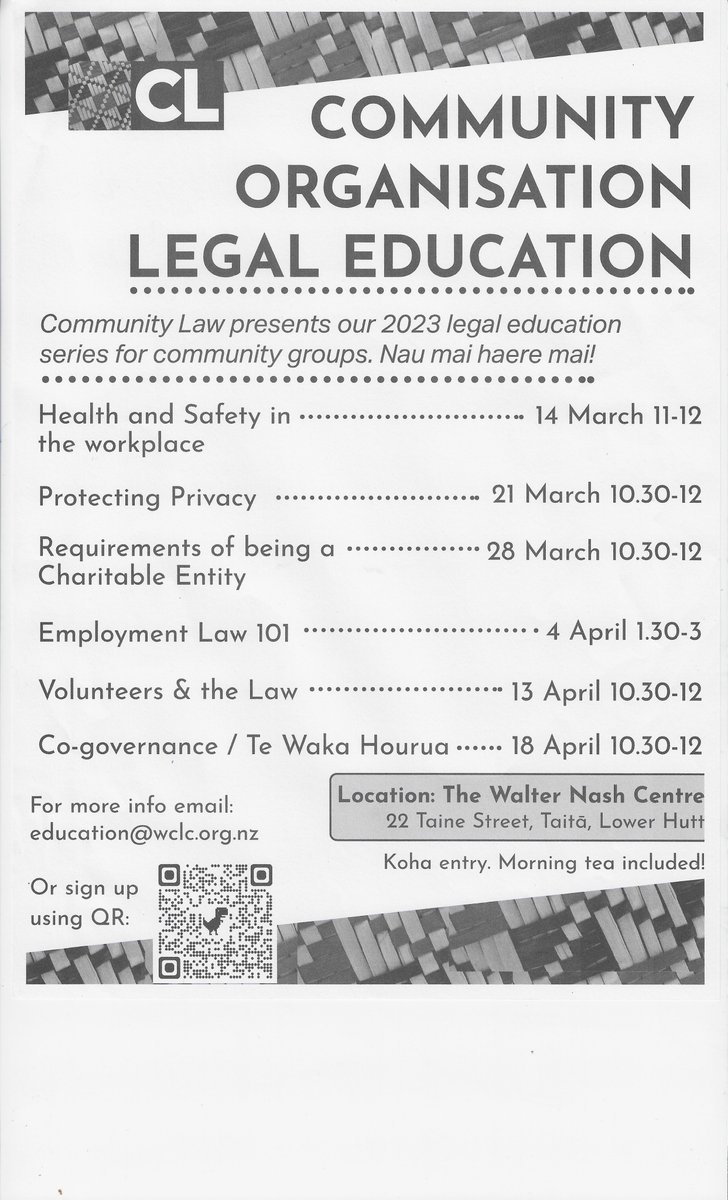 CABPetone's tweet image. Lower Hutt Community Law - legal education for community groups. #lowerhutt #petone