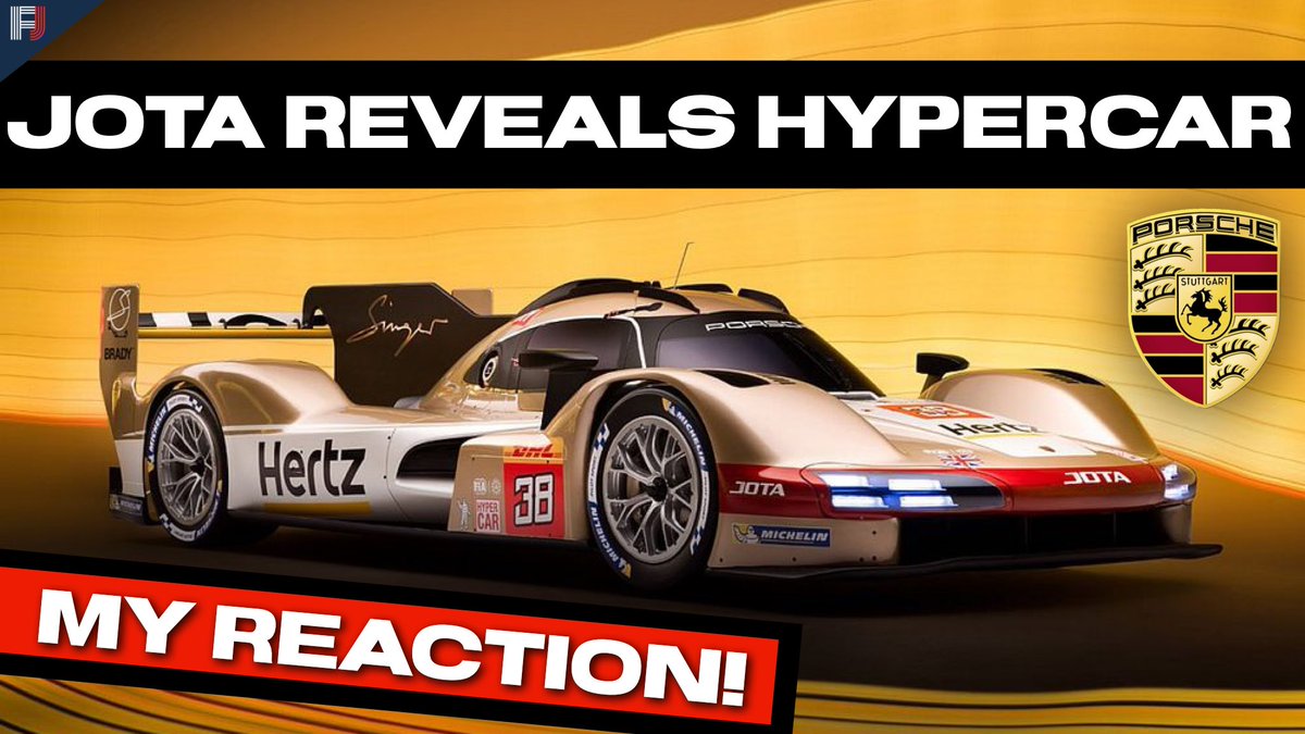 fj_endurance's tweet photo. New Video!
My Reaction To Jota Sport’s Porsche 963 Reveal
Watch here: https://t.co/duYQJqtdjK
#jotasport #jota963 #hertzteamjota #jotaporsche #porsche963 #porschelmdh #hypercar #enduranceracing #hypercarclass #lemans24h #wec #lmdh https://t.co/OWGsEkSDPG