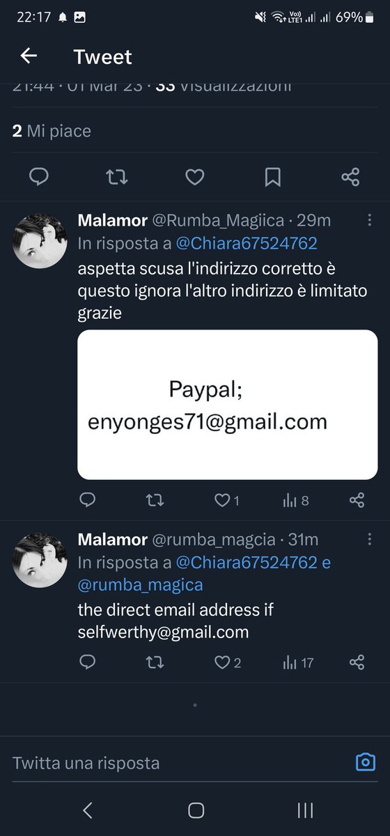 Grazie per le segnalazioni tempestive.
Il profilo esiste ancora, avrà rubato nome e foto altrove, la bio è ancora la mia.
Ho segnalato tutto nella conversazione aperta in mail la settimana scorsa con l'assistenza. Spero lo silurino su Marte.