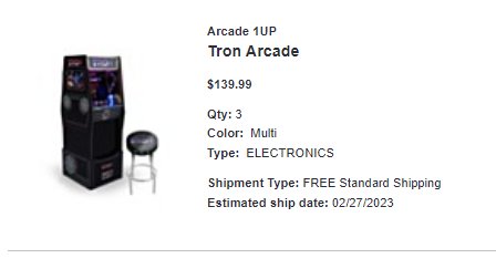 ZackMatloff's tweet photo. Arcade 1UP for 80% off?‼️👀🧹

Only in @PriceErrors https://t.co/6scVV0pOEp