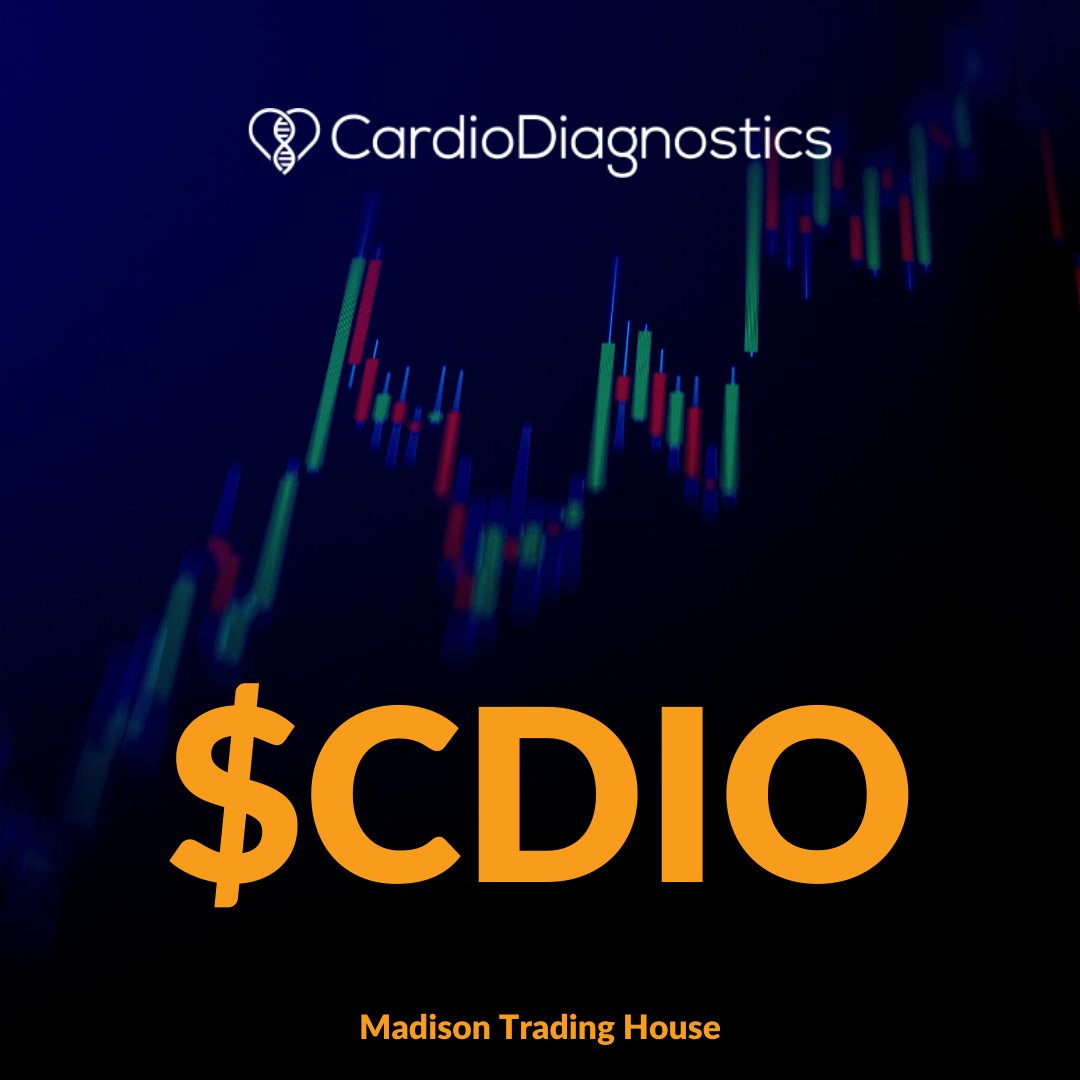 TradingMadison's tweet photo. Traders! $CDIO Cardio Diagnostics Holdings Inc showed up on the radar inside our proprietary trading software today. The catalyst for today's run-up is the company launched revolutionary blood test for early detection of coronary heart disease. #topgainers #pennystock #daytrading https://t.co/DP6Qci11P8