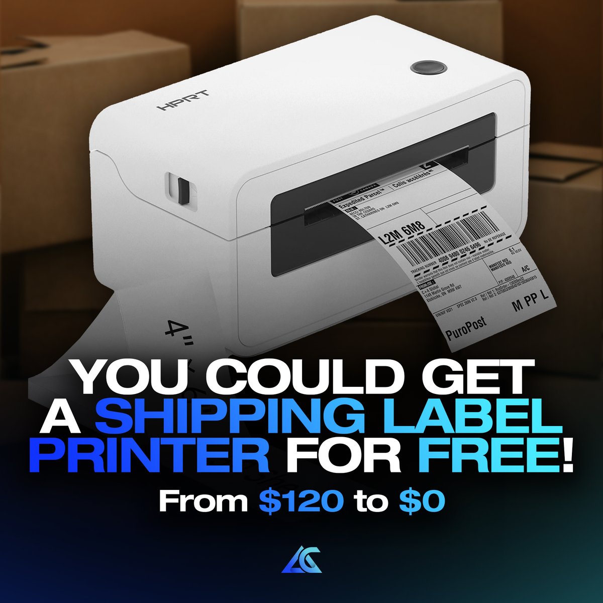 A shipping label printer is perfect for online business owners.

Thanks to Alloy, our users were able to get these for free, saving them $120 🤯