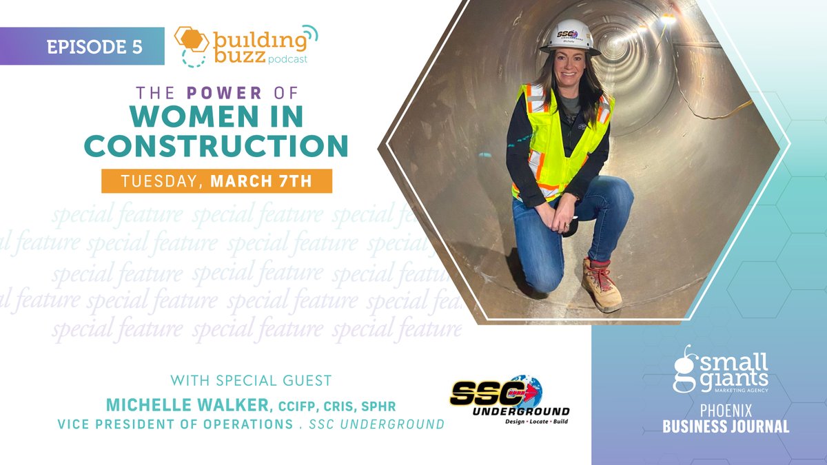 BuildingBuzzPod's tweet photo. Michelle Walker, VP of Operations at SSC Underground, is a sustainable and intentional leader with 24 years of experience. Hear her on the #BuildingBuzzPodcast as she discusses her involvement with CIASP and the construction industry. https://t.co/TT1L3MNXSm