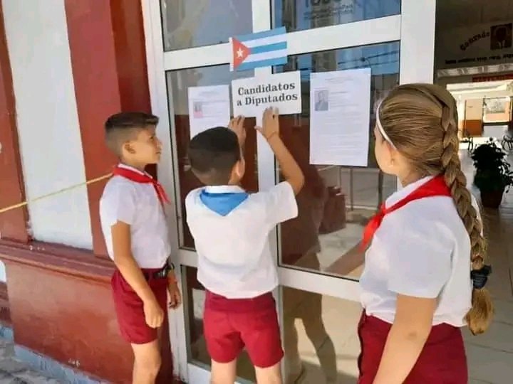 Y ellos también forman parte de los preparativos de las elecciones generales del 26 de marzo. Desde las primeras edades  unidos porque que el voto por todos es el futuro. #YoVotoXTodos #MejorEsPosible <a href="/UJCdeCuba/">UJC de Cuba</a> .<a href="/CedenoPazo/">Lianet Pazo Cedeño</a> .