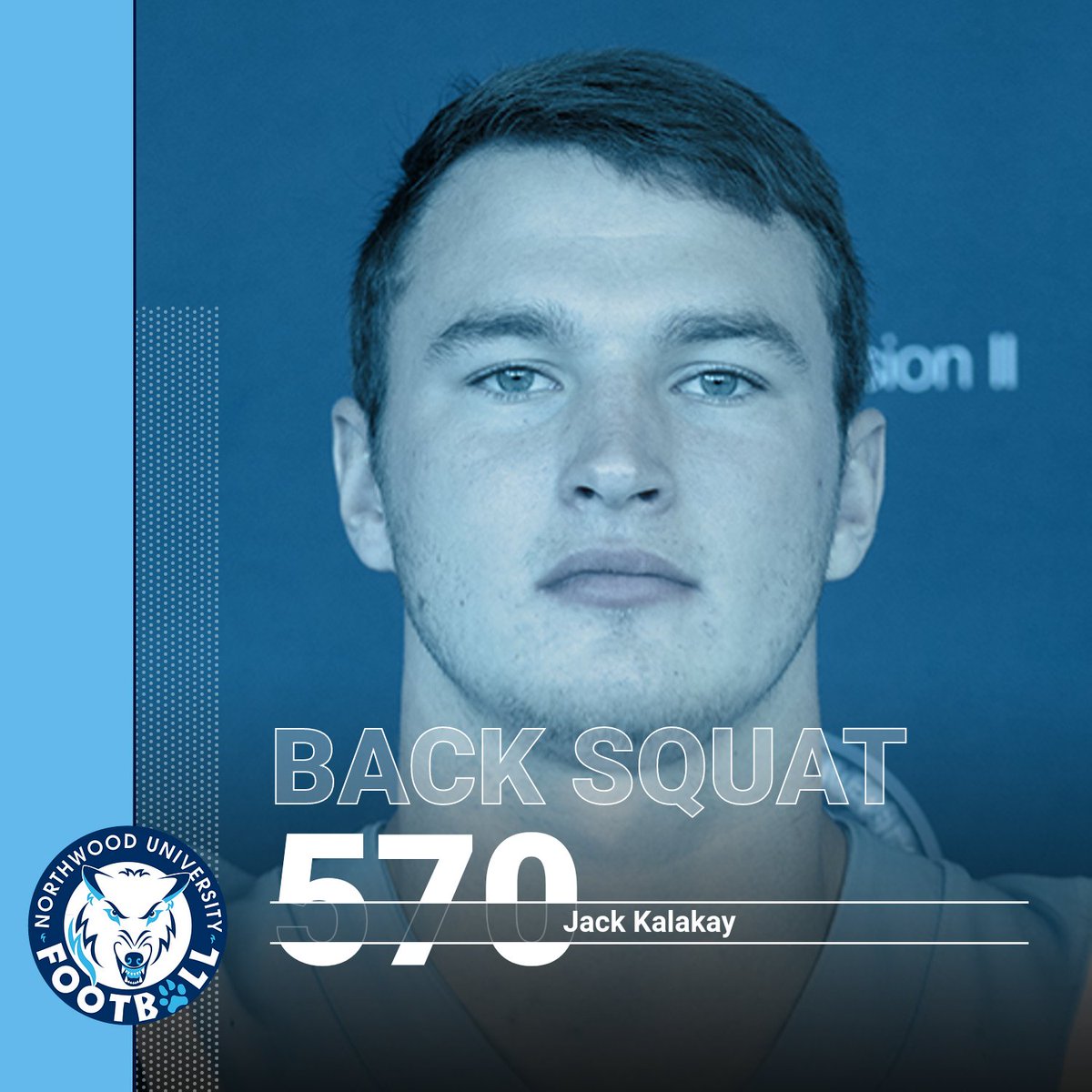 NorthwoodSnC's tweet photo. 🚨New Record🚨 @kalakay_jack Broke the Linebacker Back Squat Record from 2010 with a lift of 570 pounds! Great work Jack!! #GetStrong💪🐺 @Northwoodfball https://t.co/0a3iJl7ojf