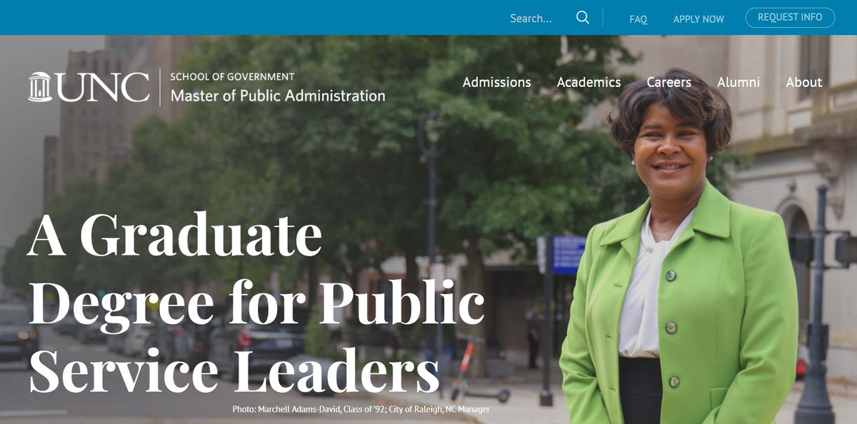 We are excited to unveil the new #uncmpa website! This updated site is more accessible, user-friendly, and features helpful content for prospective and current students, alumni, and friends of the program. Check it out here: mpa.unc.edu