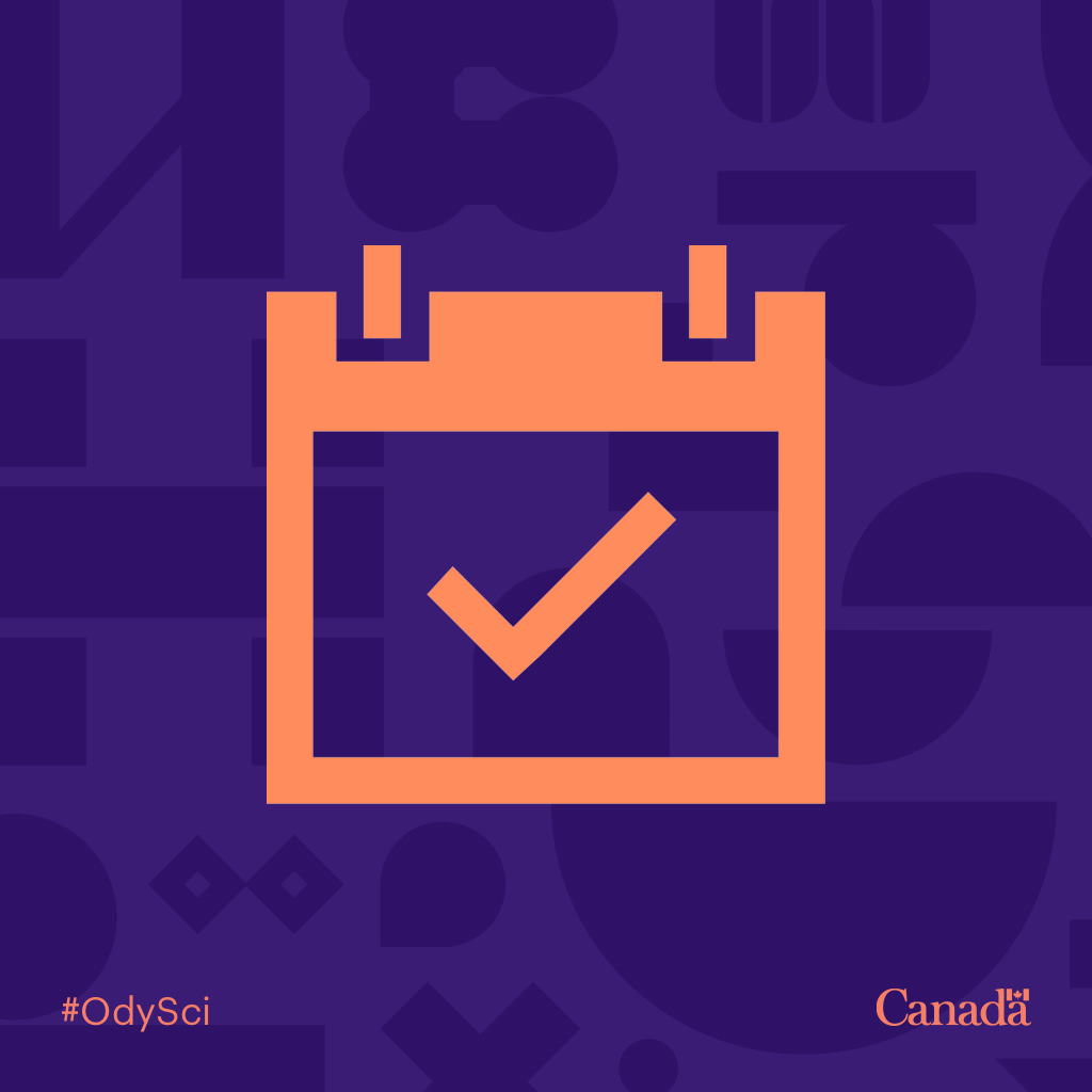 📢
Attention Science Odyssey partners!

You can now register your events on our website at
▶️ SciOd.ca 

Use our Online Submission Form. 📝 📲 💻
(click on the pink "Host an event" button) 

And don't forget to use #OdySci to promote!