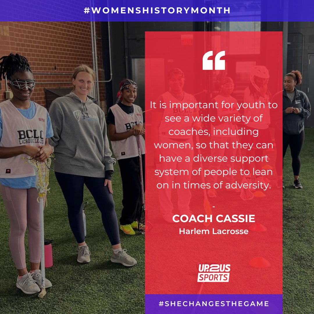 CoachXAmerica's tweet photo. Throughout #WomensHistoryMonth, we’re going to highlight some of our empowering women coaches who are #changingthegame in their communities!
Coach Cassie: @HarlemLacrosse
Coach Anne: @YouthmpGotGrit
#WHM #SheChangesTheGame #BreakingBarriers https://t.co/T9r704JRYo