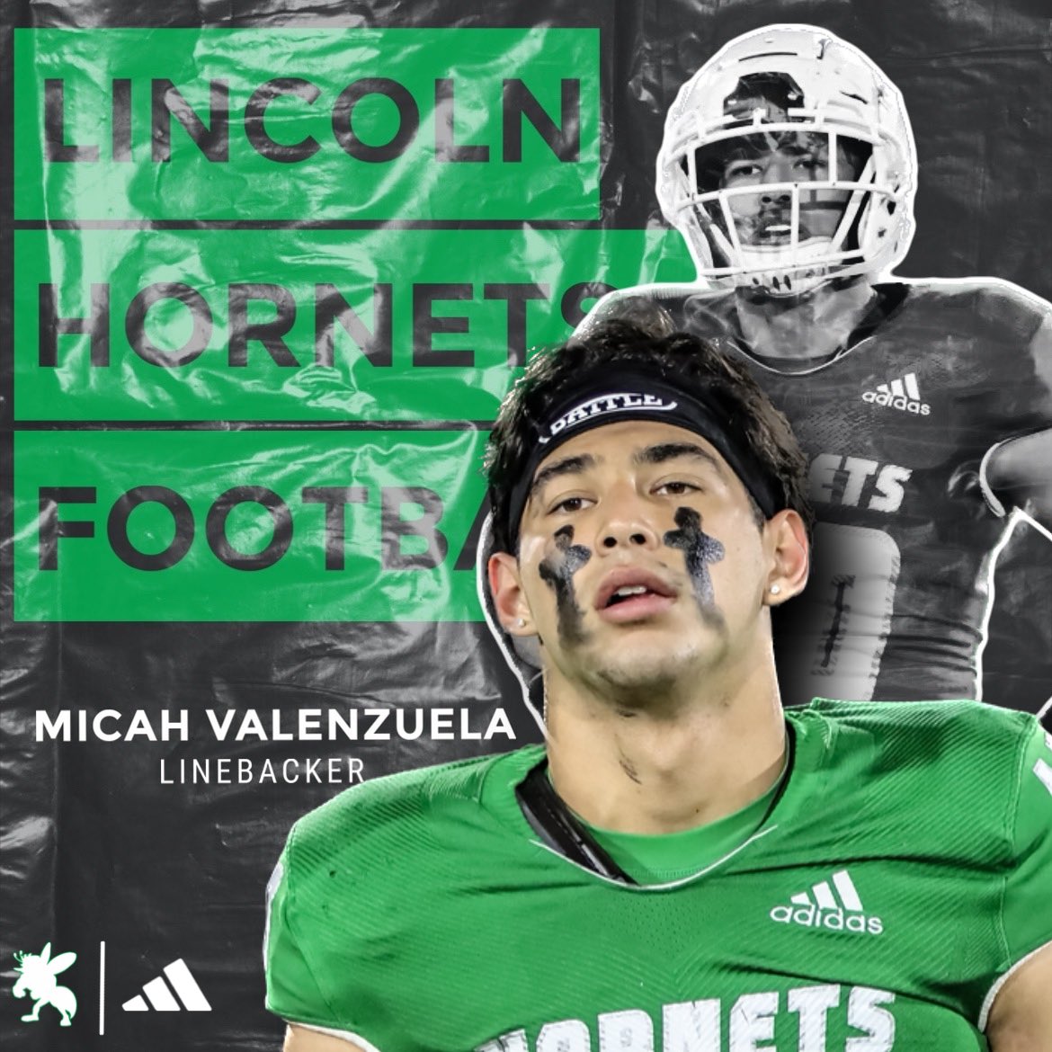 THEHIVEFB's tweet photo. Class of 2024 - Micah Valenzuela (@micxh25) Junior โข 6'1" โข 210 lbs is one of the top linebackers in the state ๐
#LincolnCertified ๐ #RepTheHive https://t.co/3HolizBnEr