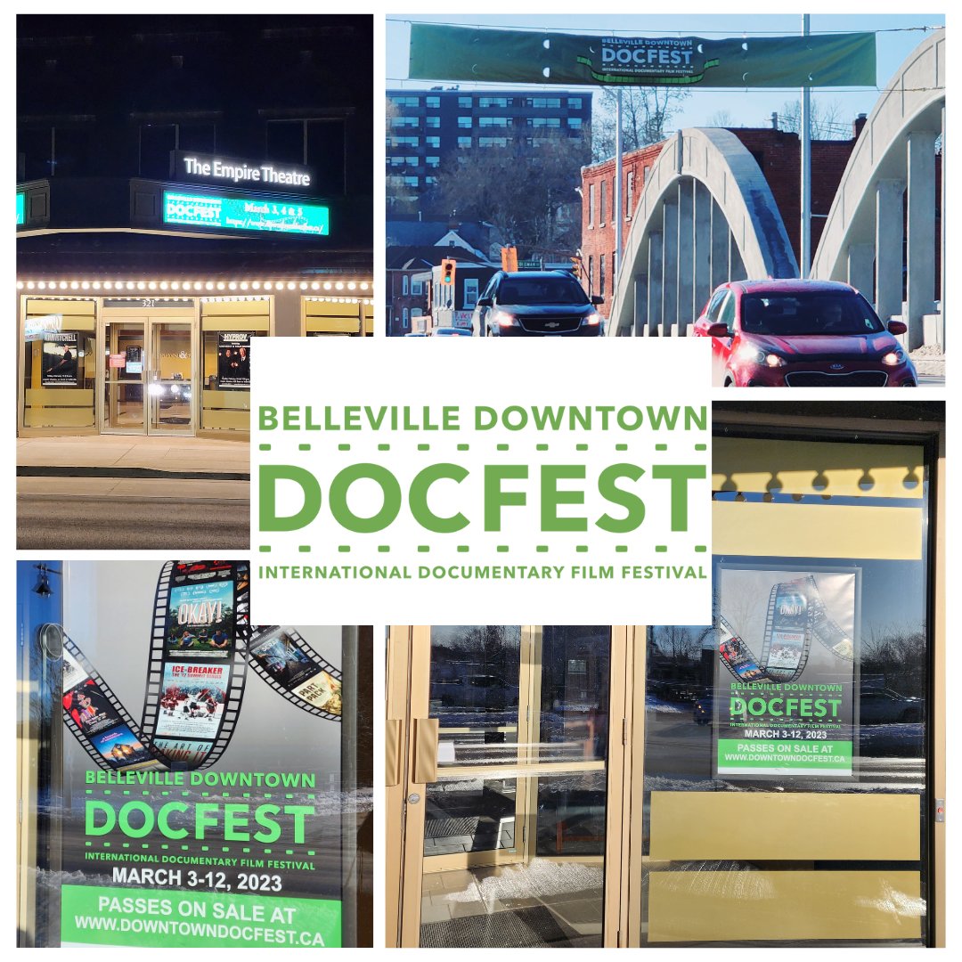 DowntownDocFest's tweet photo. It's DocFest week! A huge thank you to @BellevilleON  for declaring this DocFest week. We're getting very excited for DocFest 2023 and can't wait to see everyone on Friday. https://t.co/myEkaPE7gj