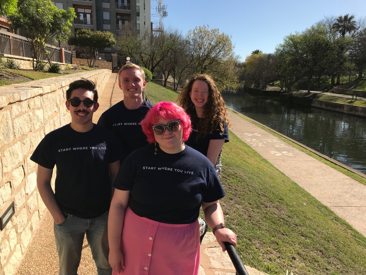 pcrd's tweet photo. #WhereIsPCRD? At the 2023 @netinclusion conference in San Antonio, TX of course!! Our digital fellows are representing their regions/agencies, @LeadForAmerica_, and @ServeIndiana. We can't forget about our staff @robertoge and @Cheyannewg https://t.co/izHr8lDoE7