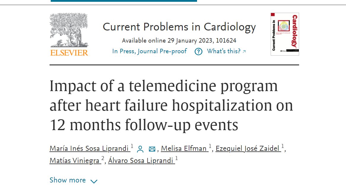 EzequielZaidel's tweet photo. ‼️NEW PAPER from our group
#HeartFailure hosp discharge &amp; first days-months are critical
We have implemented an app based intensive-interactive follow up
It was safe, effective, and accepted by patients
Team @Misosaliprandi  @Melisa34687548  @asosaliprandi https://t.co/kTYRRYSZ46
