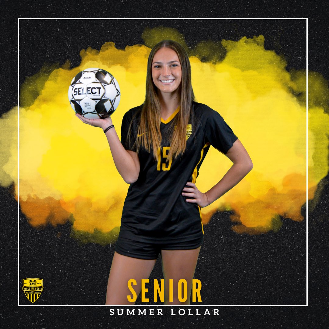 MemorialWarrior's tweet photo. ⚽️SENIOR SPOTLIGHT! ⚽️
Summer Lollar
Summer is a 4-year Varsity player. Summer is a member of the NHS and Student Ambassadors. Summer was a JV Captain and has been Academic All District. Summer will be attending Baylor University studying Elementary Education.
Great job Summer! https://t.co/dvyeAUFxuN