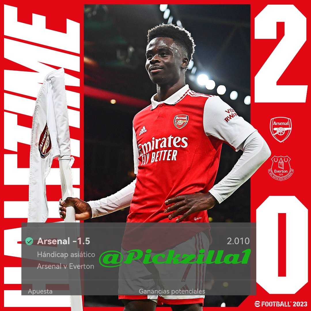 Pickzilla1's tweet image. Marzo empieza bien.

Arsenal - 1.5 HA (2.01)💰

#bettingpredictions #ARSVSEVE
#PremierLeague