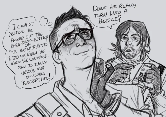 He's very impressed! 💙 #DeathStranding 