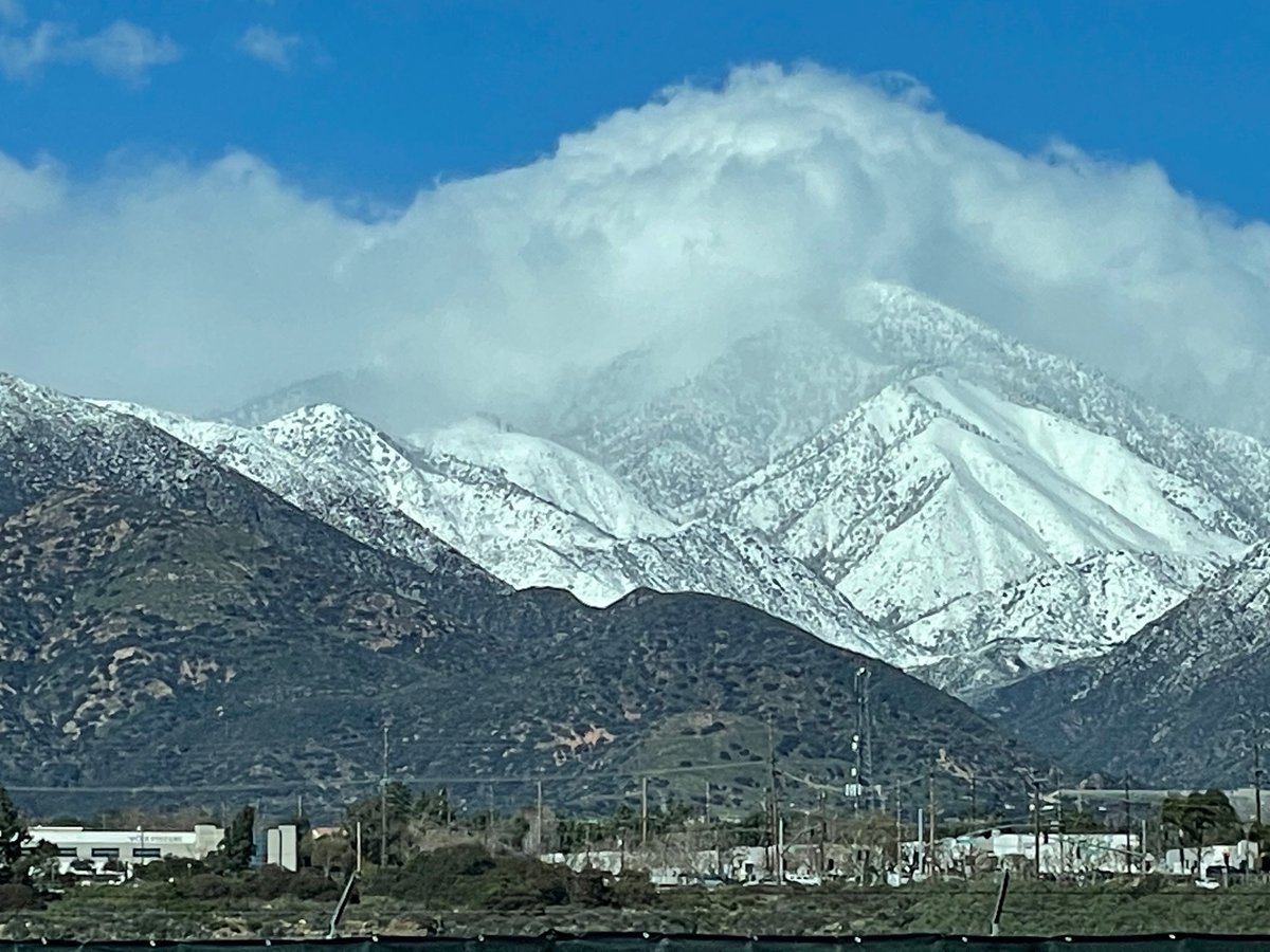 Now the San Gabriels are just showing off