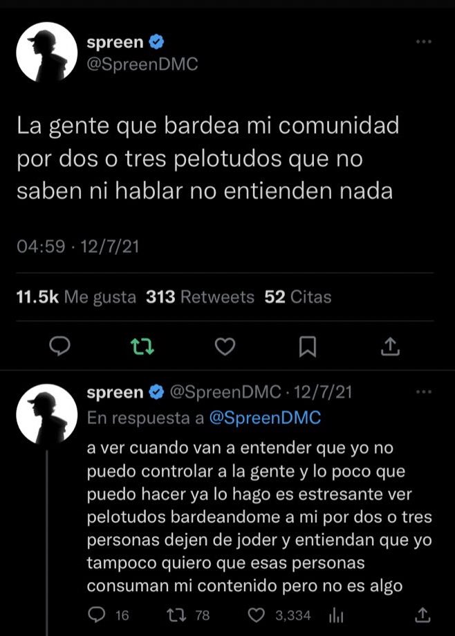 htppanto's tweet photo. komanche te dejo un clip de 2021 de spreen q ahí ni siquiera tenía la cantidad de gente que ahora, cuando entiendas que los streamers no son para criar hablamos y más vos siendo uno de ellos lo tendrías q saber, otra cosa se llama comunidad pq el término “fandom” no representa👍🏻 https://t.co/vqbxb3ClYx